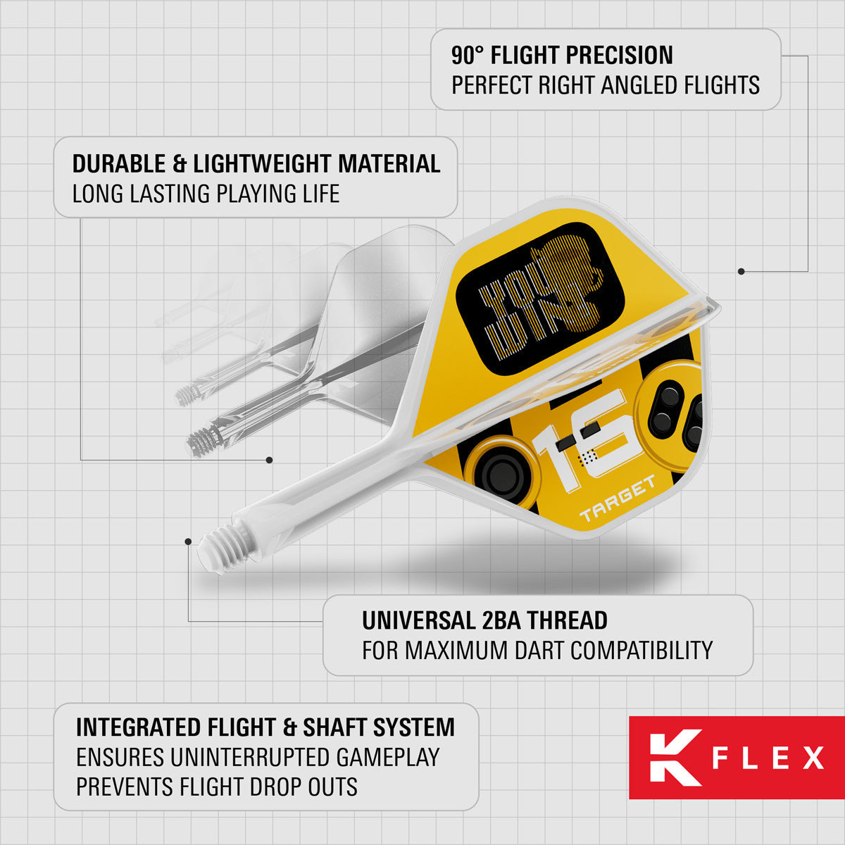 Target K-Flex You Win No2 Integrated Flights & Shafts