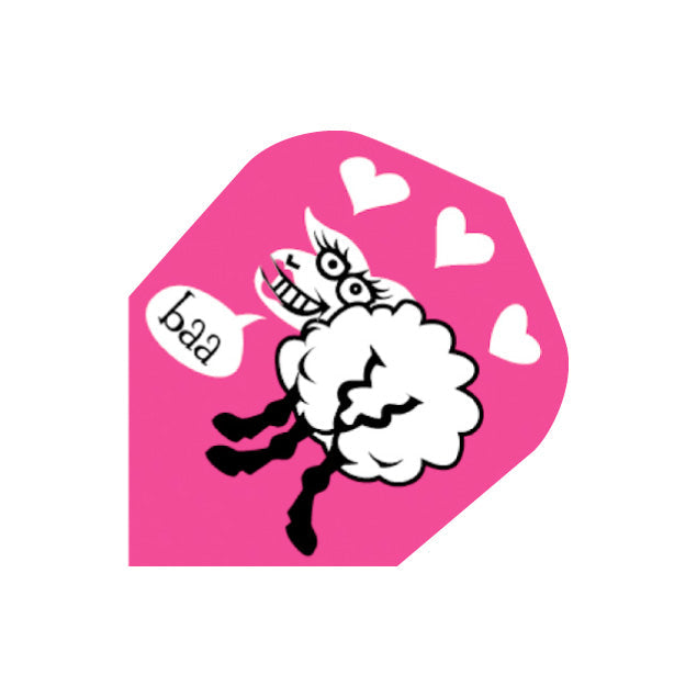 Quadro - Sheep No6 Dart Flights by Harrows
