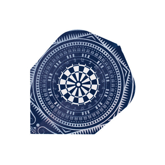 Quadro - Blue Dartboard No6 Dart Flights by Harrows