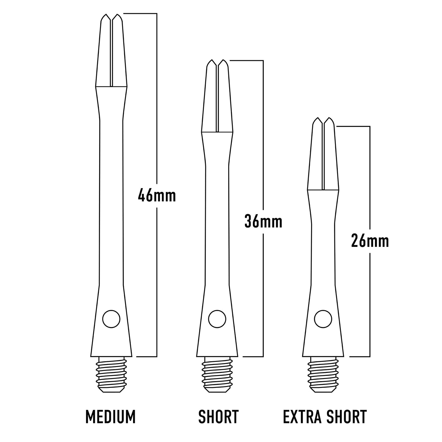 Harrows Aluminium Dart Shafts