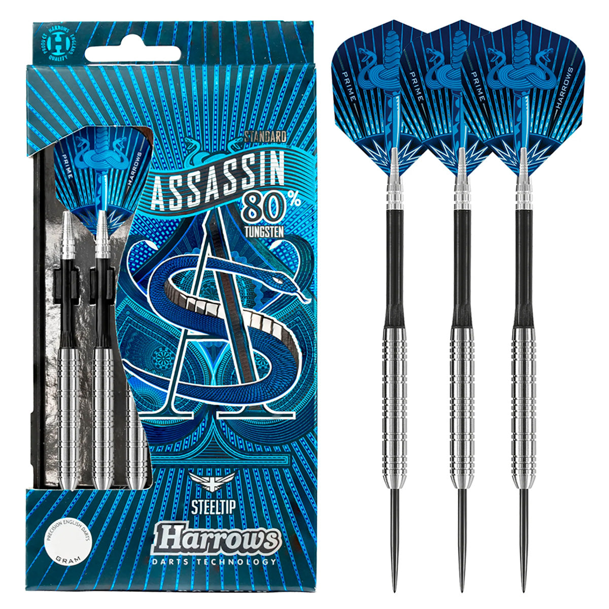 Harrows Assassin Ringed 80% Tungsten Steel Tip Darts
