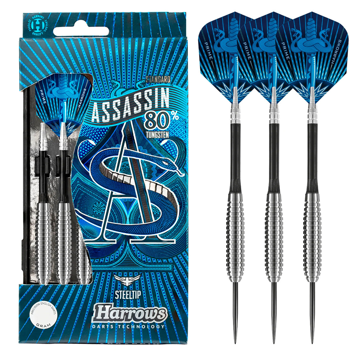 Harrows Assassin Ringed 80% Tungsten Steel Tip Darts