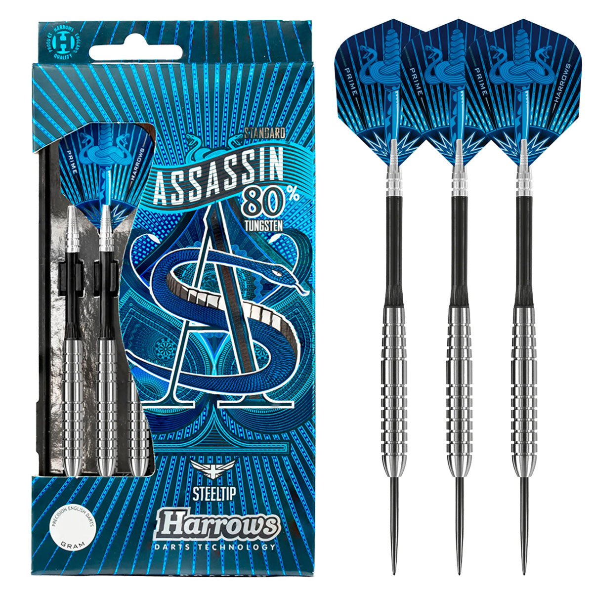Harrows Assassin Ringed 80% Tungsten Steel Tip Darts