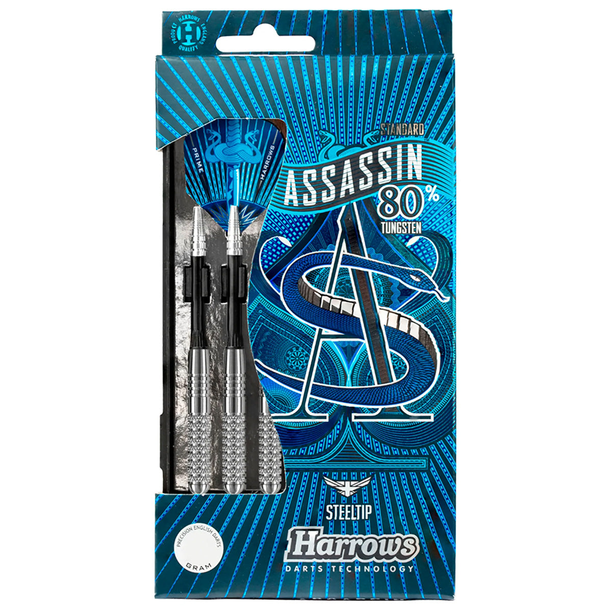 Harrows Assassin Knurled 80% Tungsten Steel Tip Darts