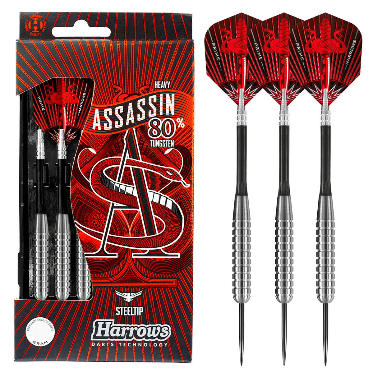 Harrows Assassin Ringed Heavy 80% Tungsten Darts