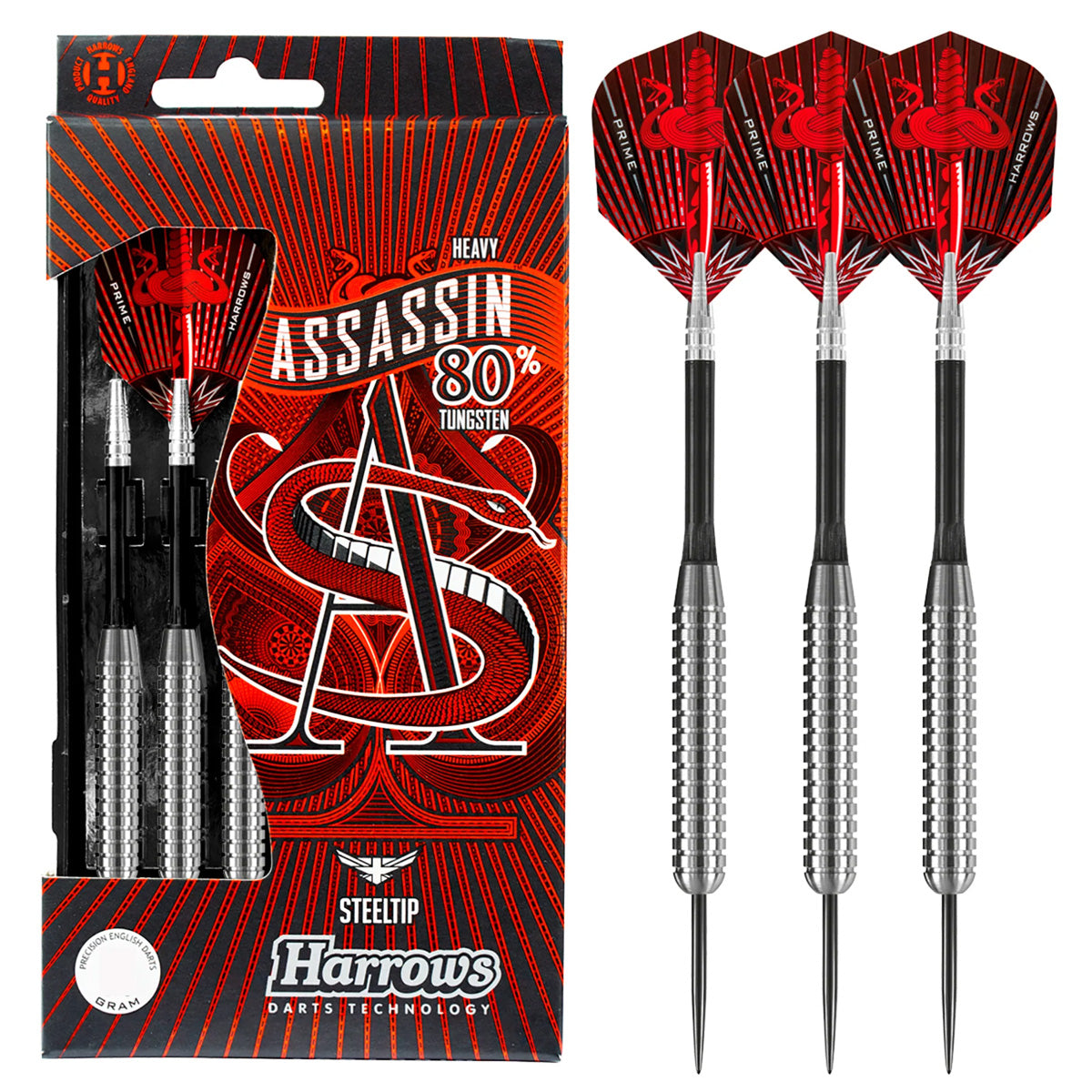 Harrows Assassin Ringed Heavy 80% Tungsten Darts