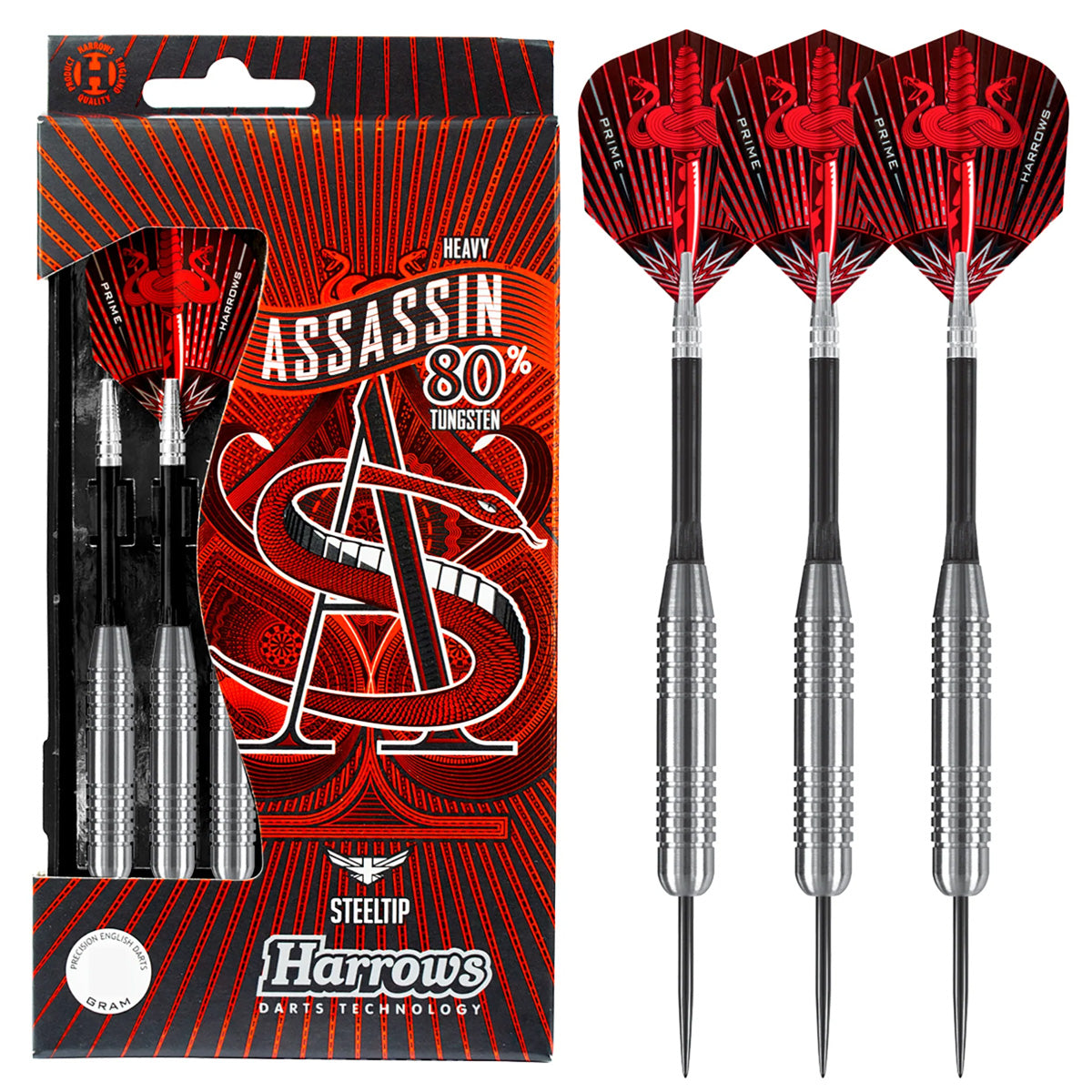 Harrows Assassin Ringed Heavy 80% Tungsten Darts