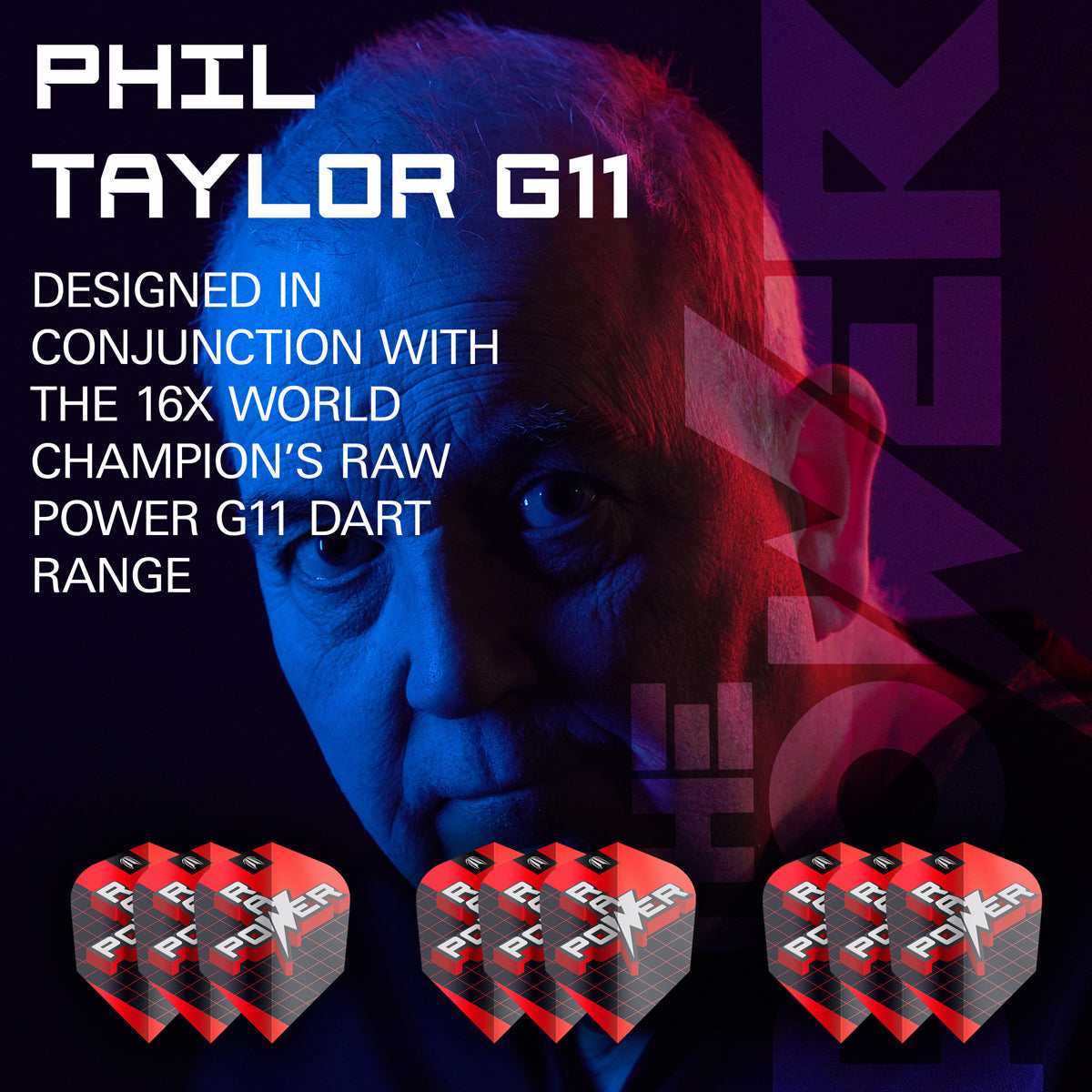 Phil Taylor Raw Power G11 Pro Ultra Dart Flights x 3 Sets by Target