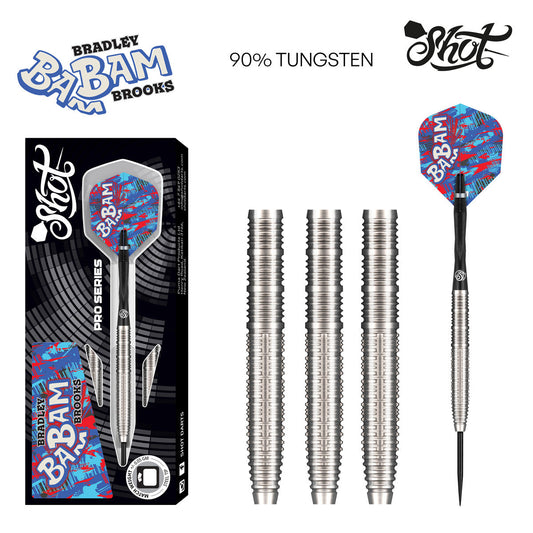 Shot Pro Series Bradley Brooks Gen 2 90% Tungsten Steel Tip Darts