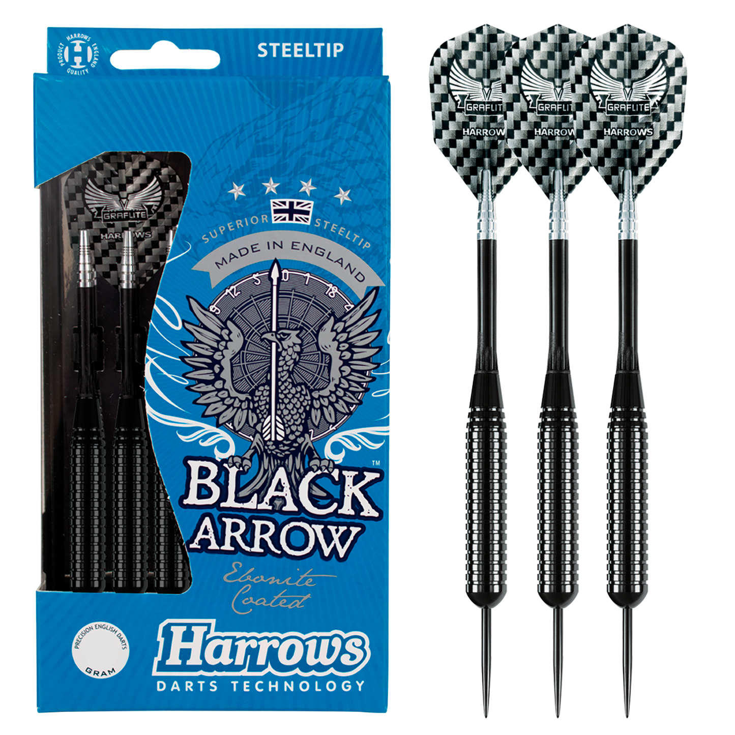 Black Arrow 26gR Steel Tip Darts