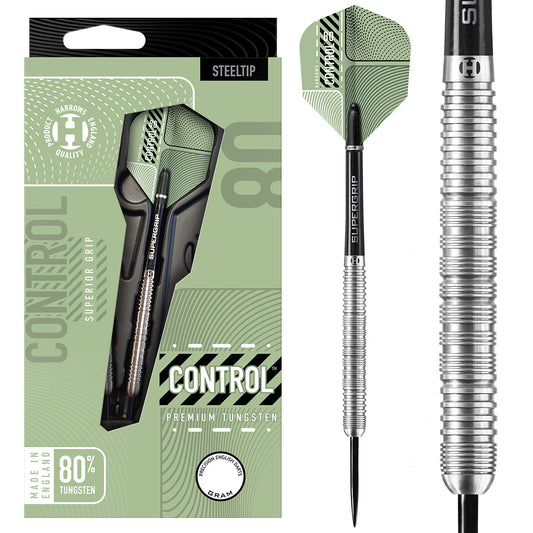 Control Parallel 80% Tungsten Steel Tip Darts by Harrows