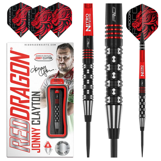 Jonny Clayton Premier League SE 90% Tungsten Steel Tip Darts by Red Dragon