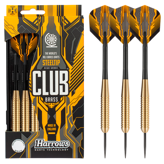 Club Brass 23gR Steel Tip Darts
