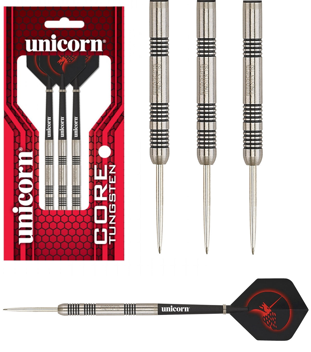 Unicorn Core Tungsten Steel Tip Darts