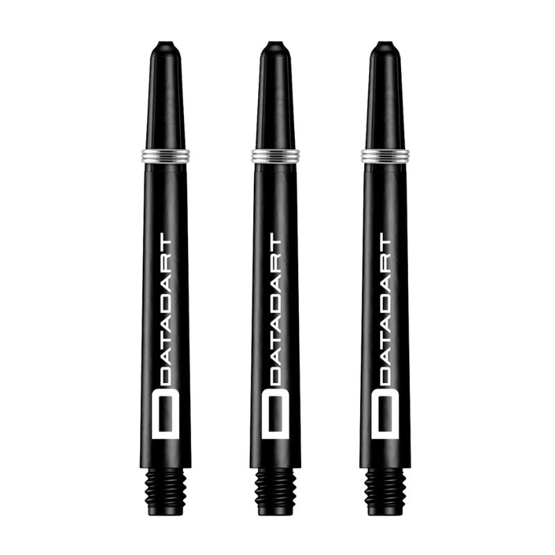 Datadart Signature Nylon Dart Shafts, Black, Medium Length