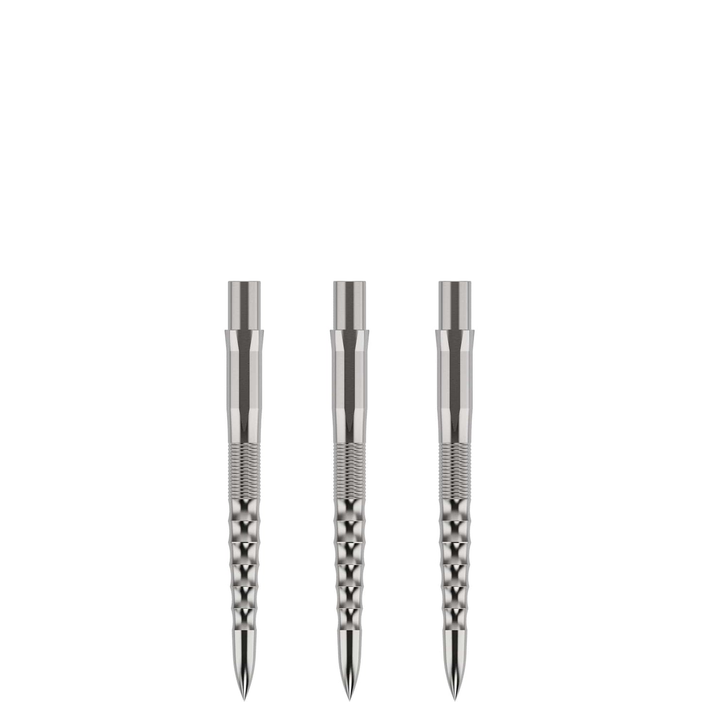 Mission Caliburn 26mm EVO Dart Points, Ripple, Silver