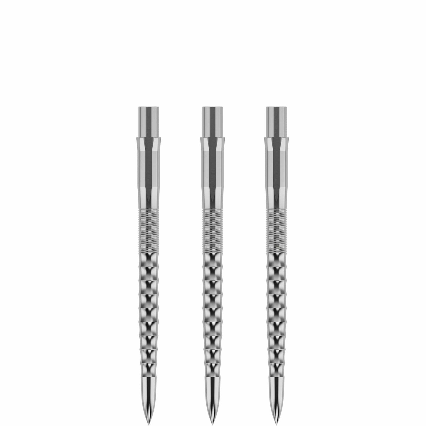 Mission Caliburn 32mm EVO Dart Points, Ripple, Silver