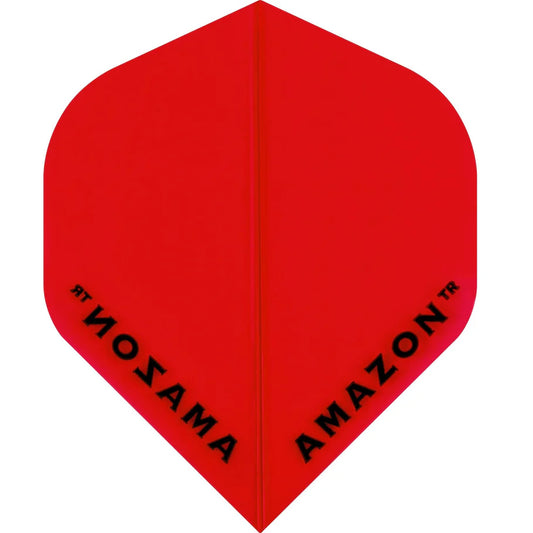 Amazon Dart Flights, Red, No 2 Shape, 100 Micron