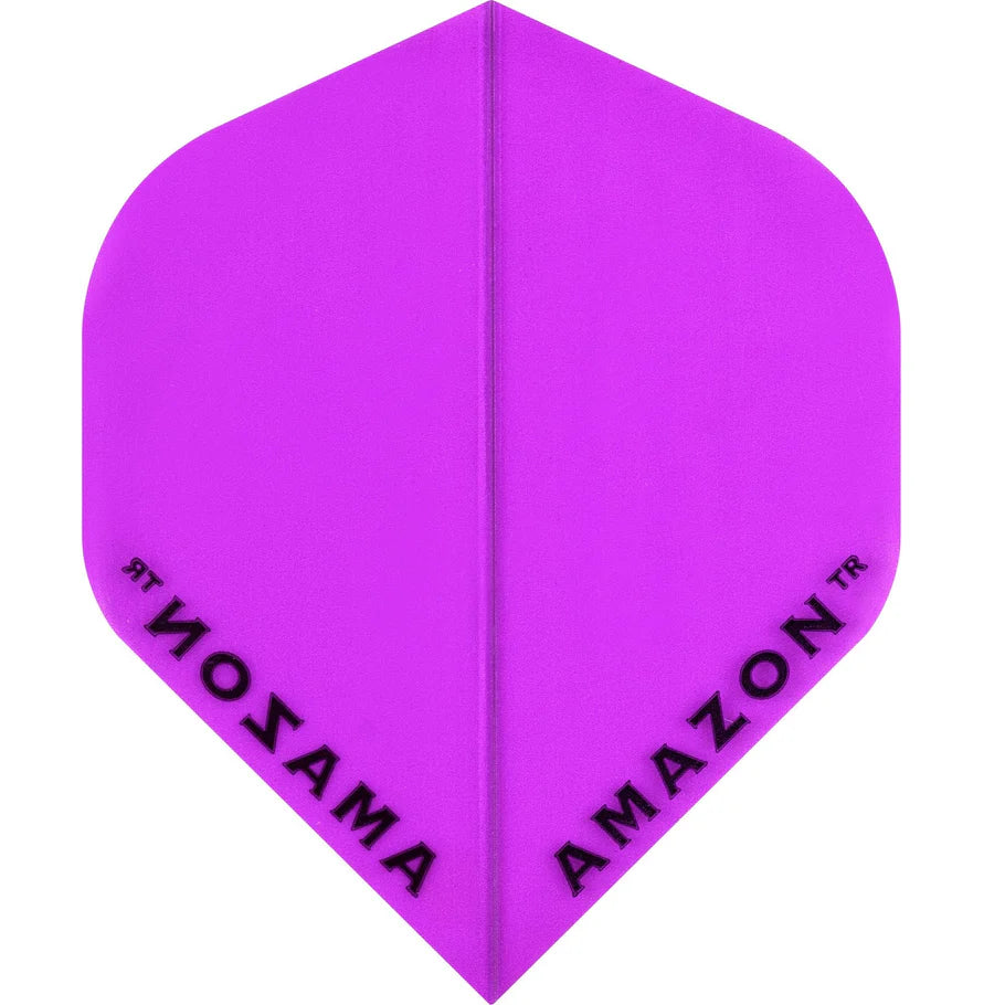 Amazon Dart Flights, Purple, No 2 Shape, 100 Micron