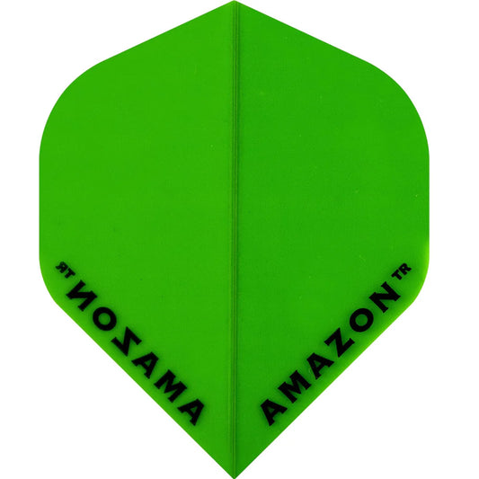 Amazon Dart Flights, Green, No 2 Shape, 100 Micron