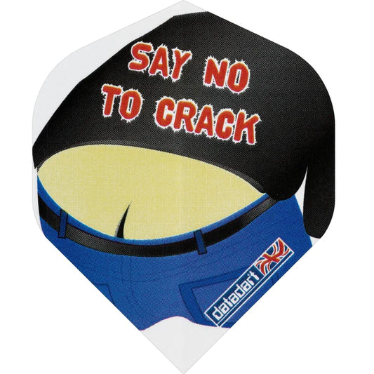 Datadart Metronic Dart Flights, Say No To Crack, No 2 Shape, 75 Micron