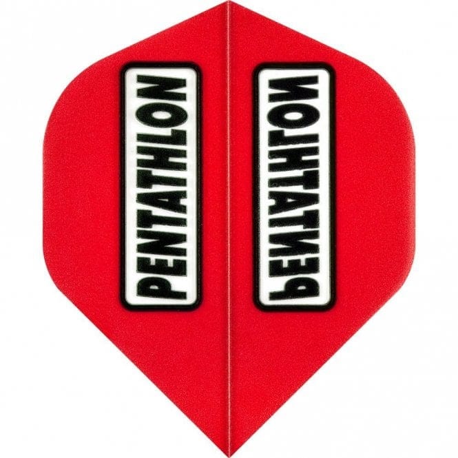 Dart Flights - Pentathlon Colours - Extra Strong - Clear Window - Std