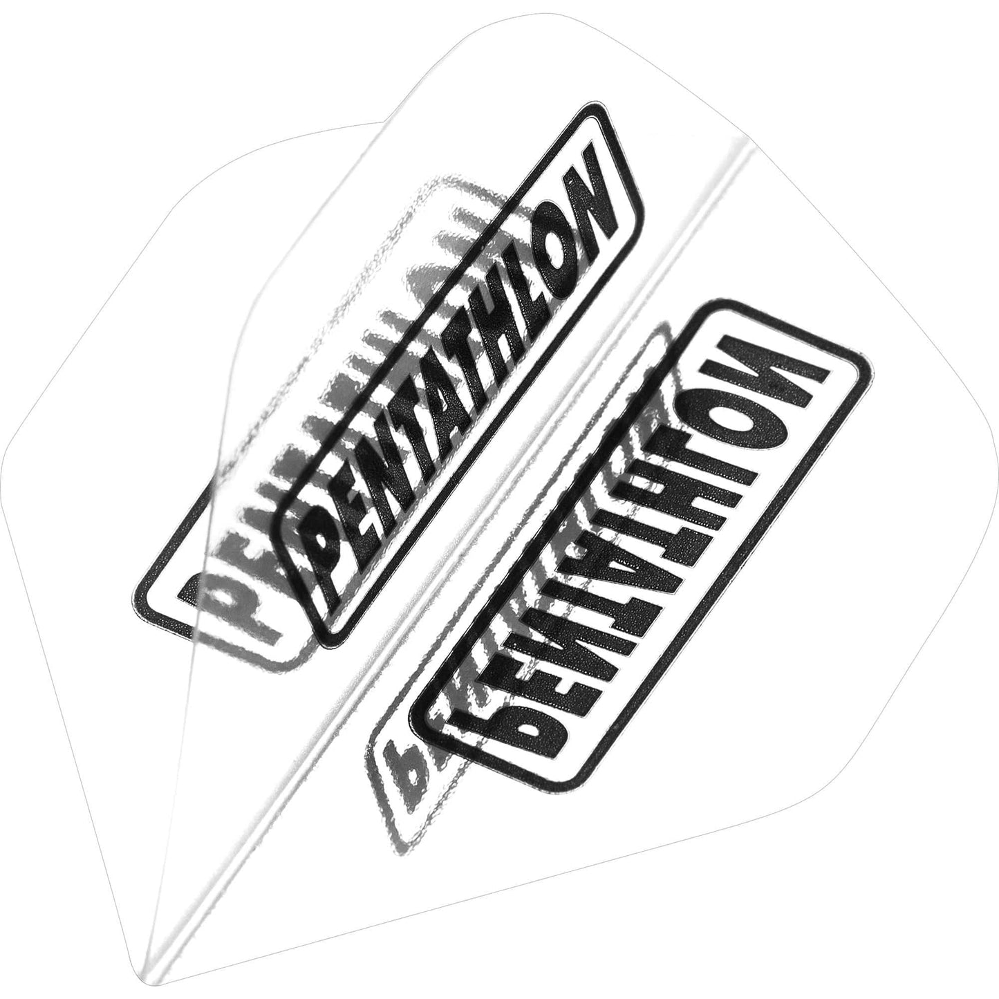 Dart Flights - Pentathlon Colours - Extra Strong - Clear Window - Std