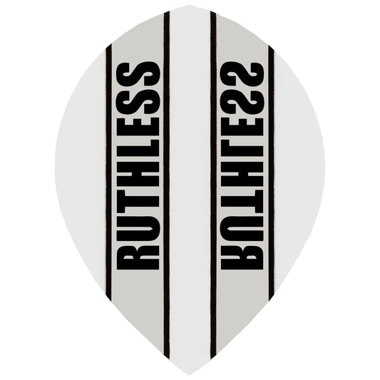 Ruthless Clear Panel Dart Flights, Clear, Pear Shape, 100 Micron