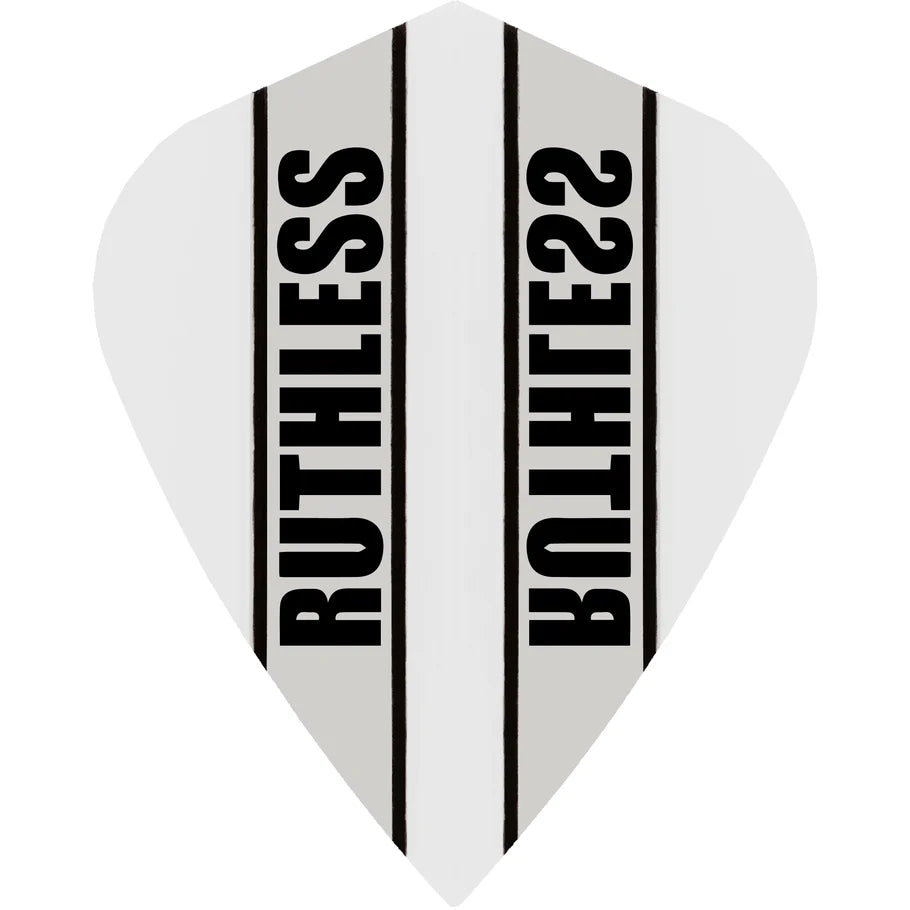 Ruthless Clear Panel Dart Flights, Clear, Kite Shape, 100 Micron