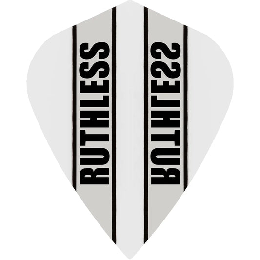 Ruthless Clear Panel Dart Flights, Clear, Kite Shape, 100 Micron