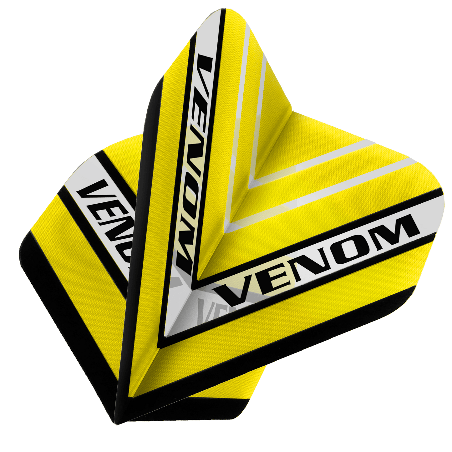 Ruthless Snake Head Venom Dart Flights, Yellow, No 2 Shape, 150 Micron