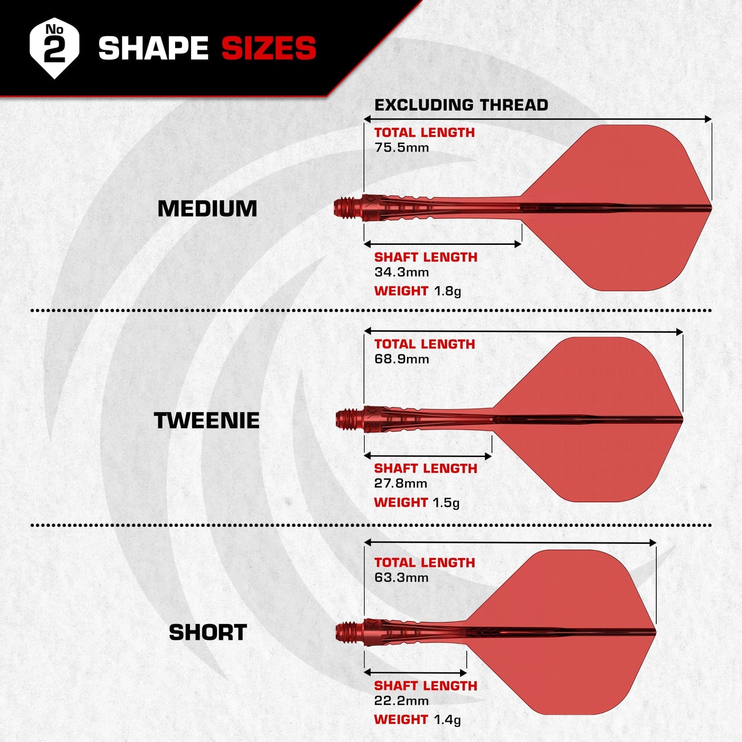 Mission Force 90 Vortex - Moulded Flight & Shaft - Standard No2
