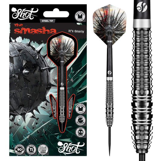 Shot Gnarly Smasha 90% Tungsten Steel Tip Darts