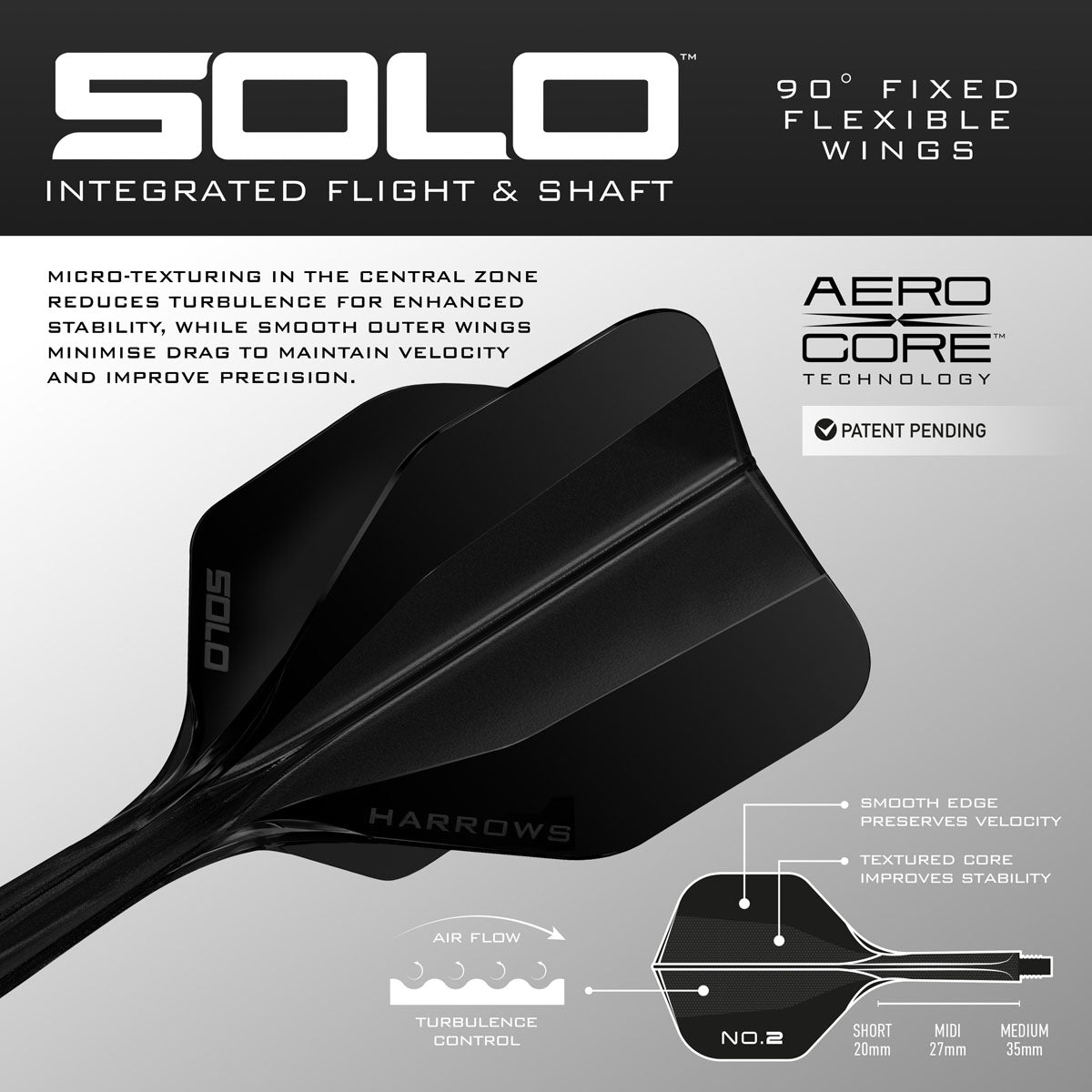 Harrows Solo Integrated Flights & Shafts No2