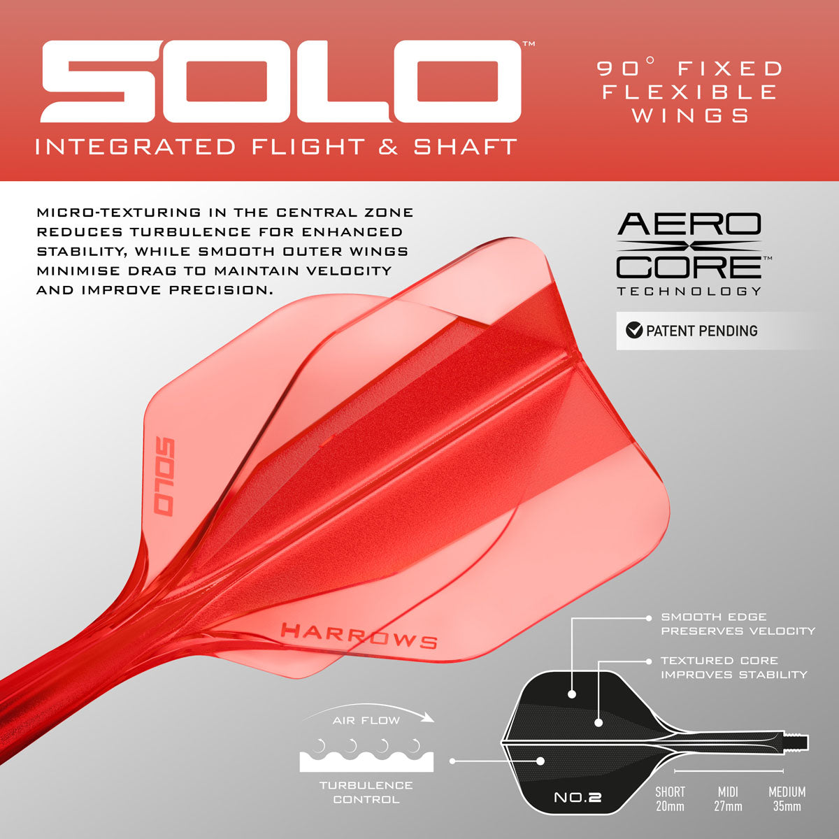 Harrows Solo Integrated Flights & Shafts No2