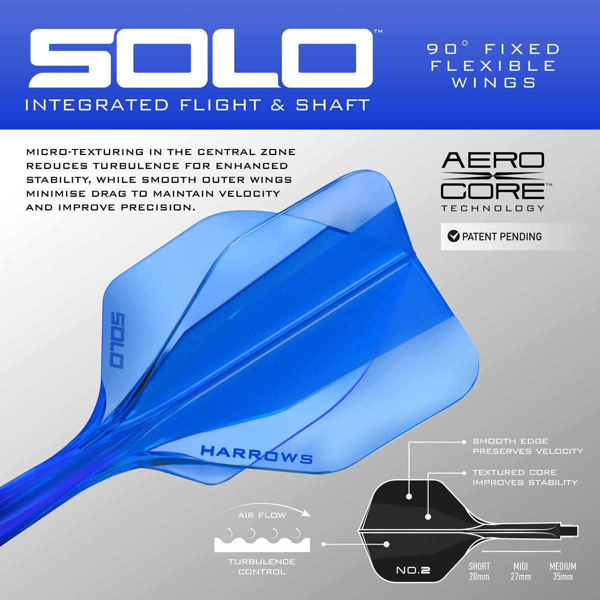Harrows Solo Integrated Flights & Shafts No2