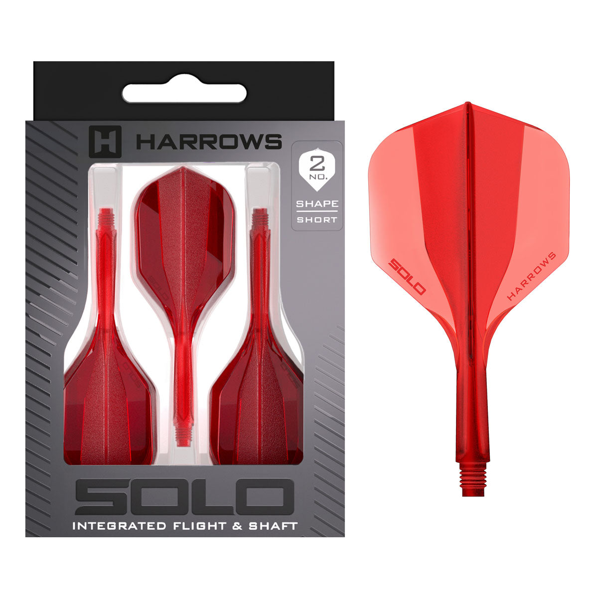 Harrows Solo Integrated Flights & Shafts No2