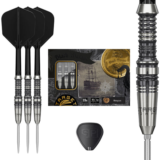 Black Marque Heracles 90% Tungsten SP Steel Tip Darts by Target Japan