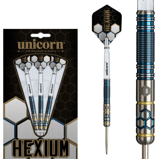 Unicorn Hexium 2 90% Tungsten Steel Tip Darts