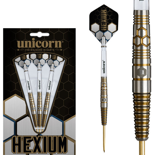 Unicorn Hexium 3 90% Tungsten Steel Tip Darts