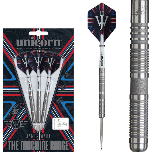 James Wade The Machine 04 90% Tungsten Steel Tip Darts by Unicorn