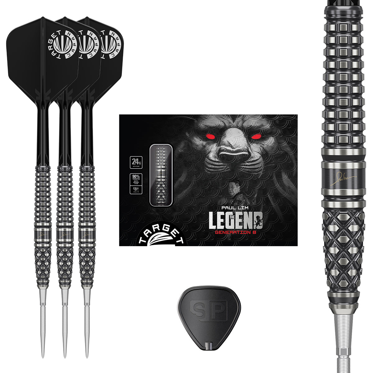 Paul Lim The Legend Gen 8 90% Tungsten SP Steel Tip Darts by Target Japan