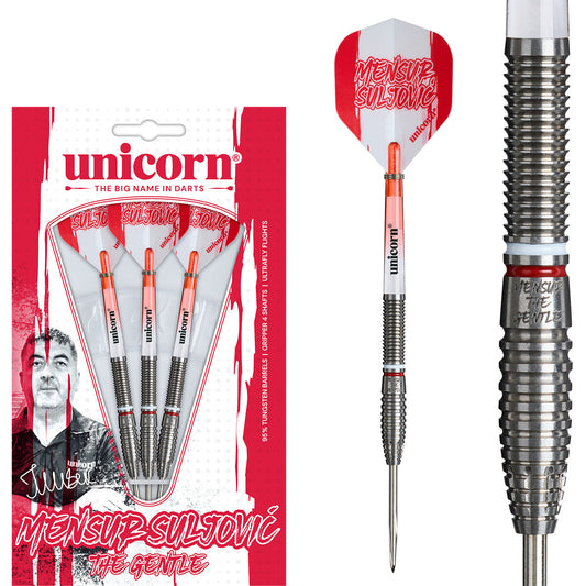 Unicorn Mensur Suljovic 95% Tungsten Steel Tip Darts