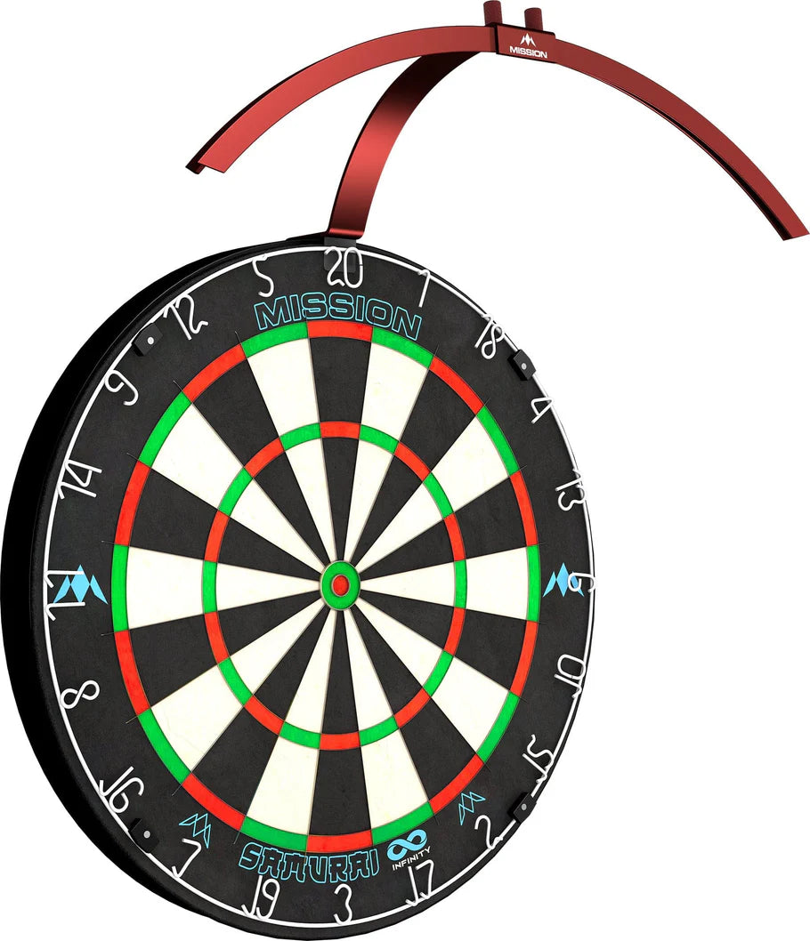 Mission Torus 100 Dartboard Lighting, Folding Portable Travel Light, Red