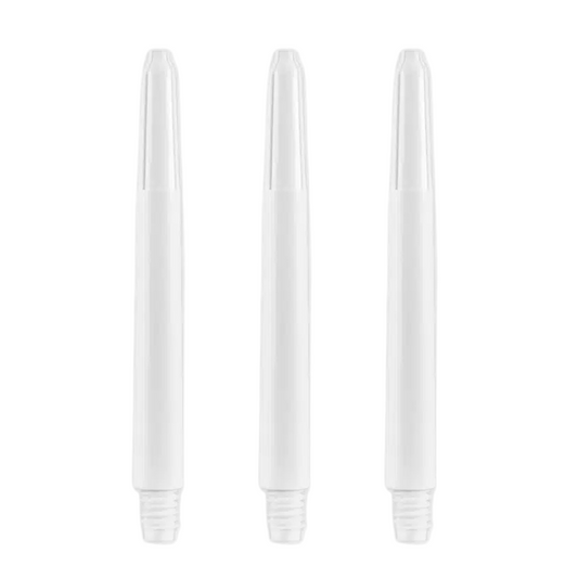 Nylon Dart Shafts, White, Extra Short Length