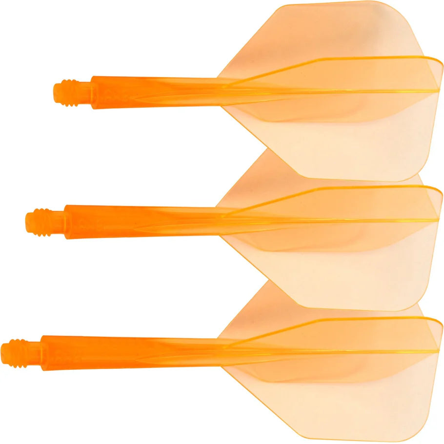 Condor AXE Dart Flights, Neon Orange, Small, Short Length