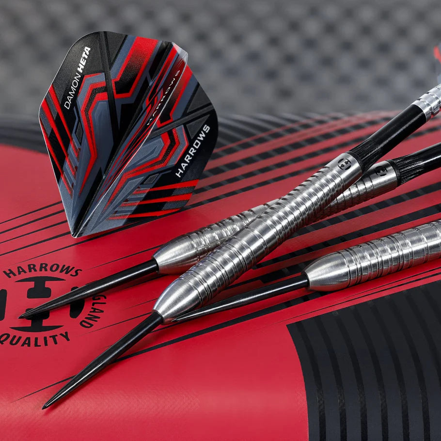 Harrows Damon Heta The Heat Natural Steel Tip Darts, 90% Tungsten