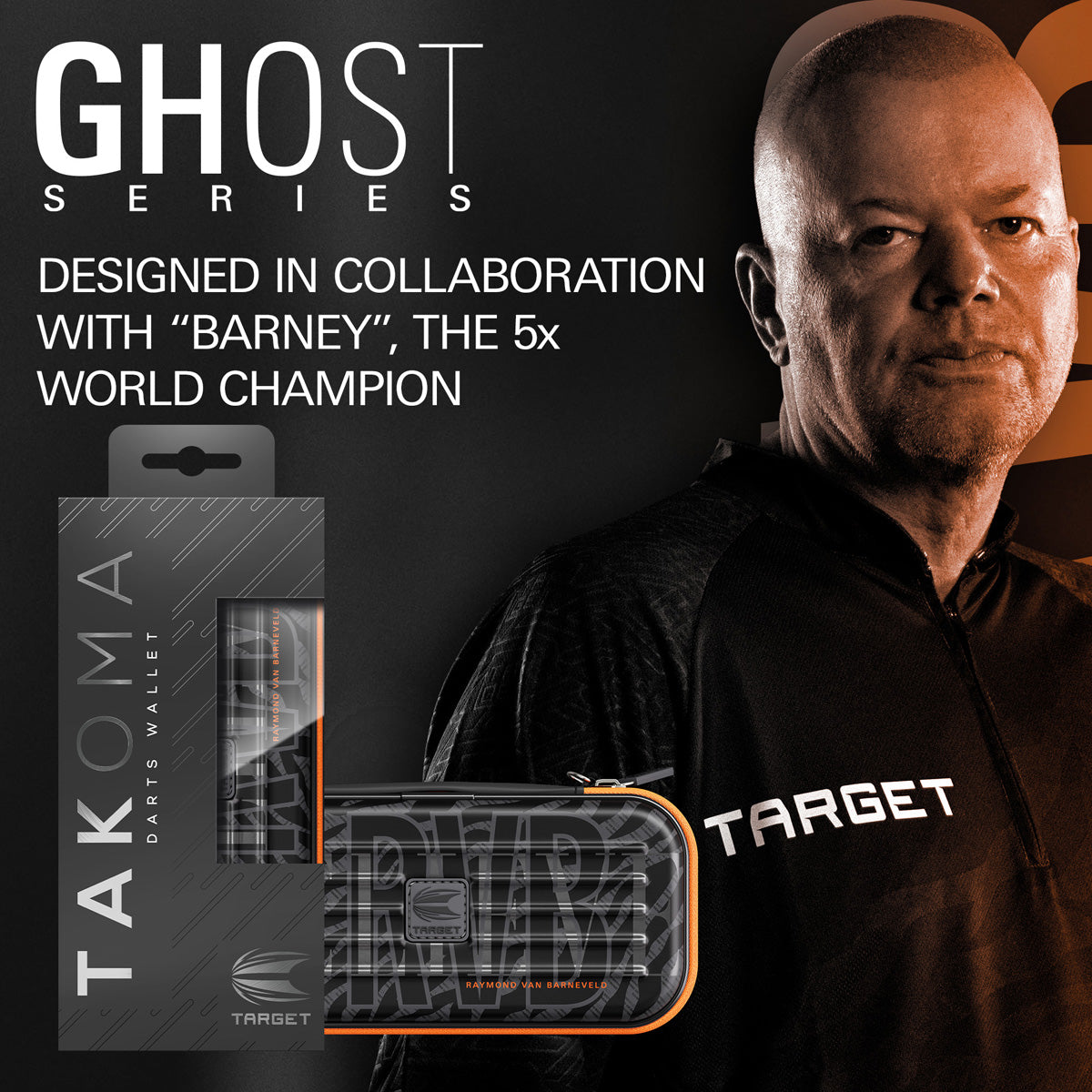 Target Raymond van Barneveld Takoma Ghost Dart Case