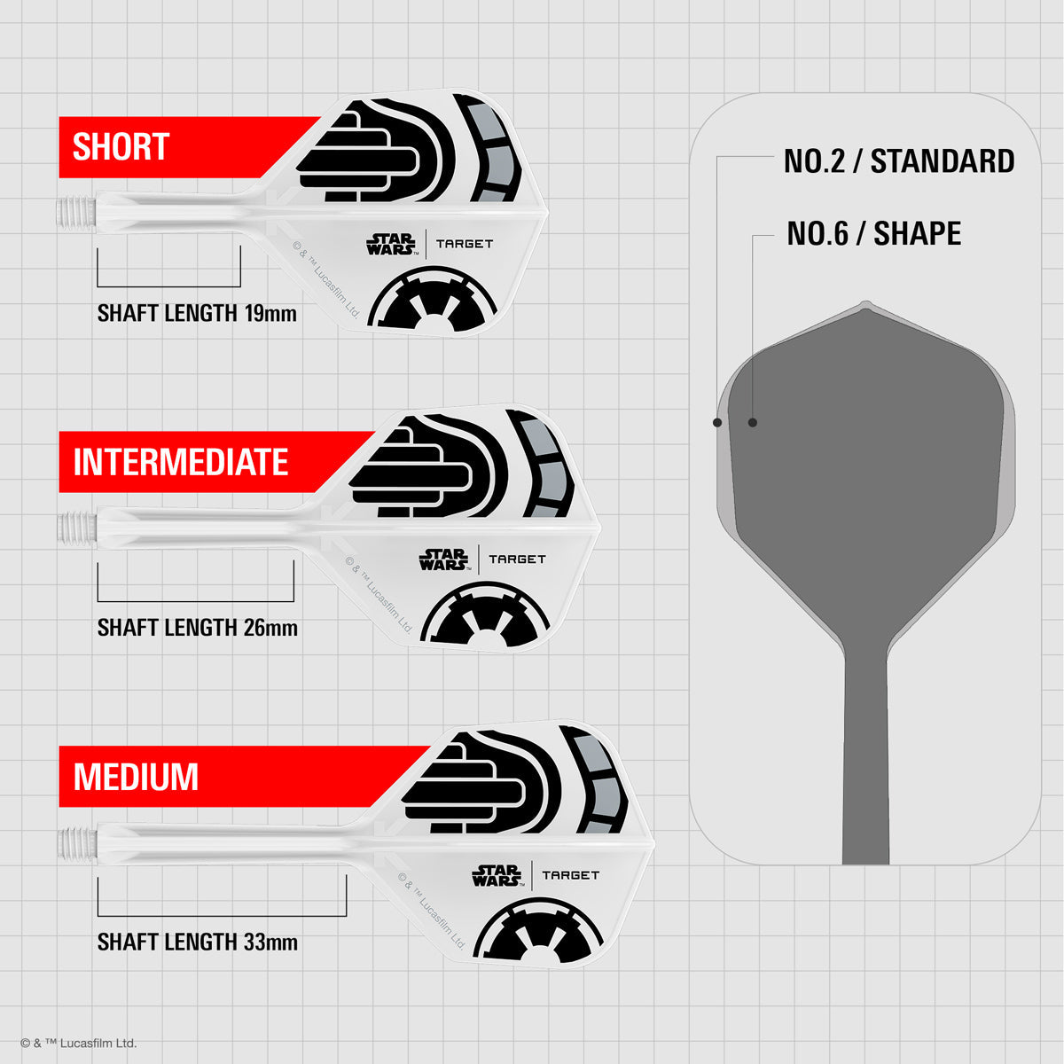 STAR WARS™ | TARGET Stormtrooper K-Flex No6 Integrated Flights and Shafts