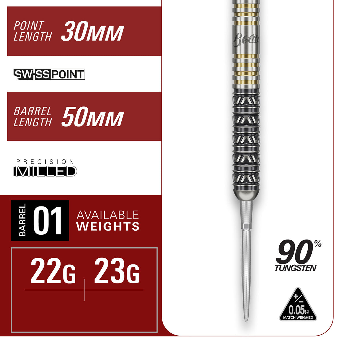 Target Japan Beau Greaves Japan Edition 90% Tungsten SP Steel Tip Darts